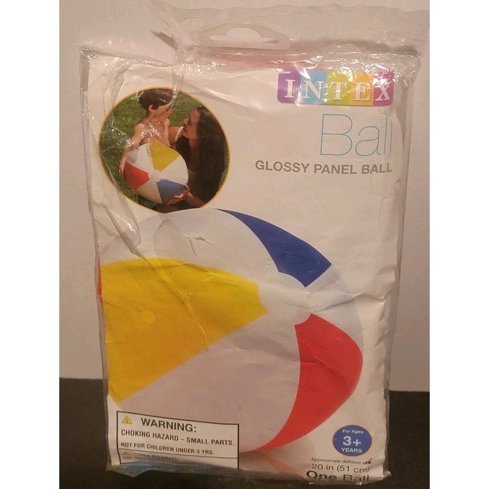 Vintage 20" Beach Ball Glossy Panel (51 cm) #59020EP New Old Stock